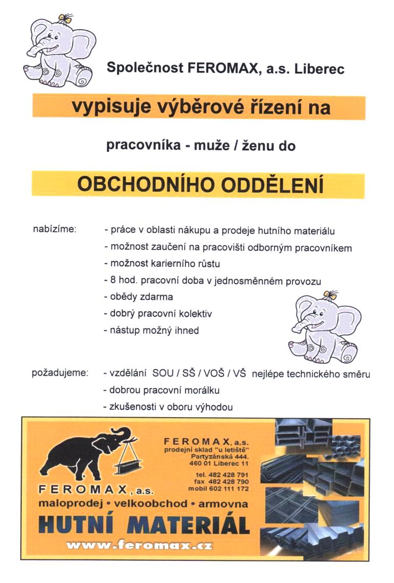 Přijmeme posilu do obchodního oddělení